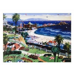 𝐑𝐞𝐭𝐚𝐢𝐥 $𝟏𝟓𝟎 Santa Monica Lithograph art by Alexander Chen +Certificate